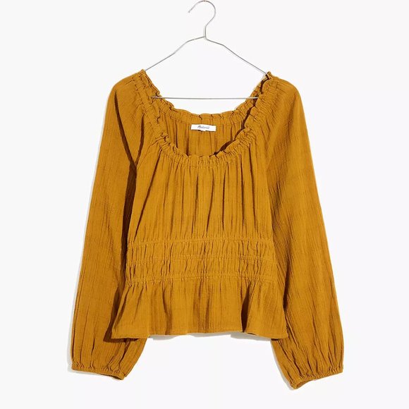 Madewell Tops - Madewell Sophia Top in Textured Plaid